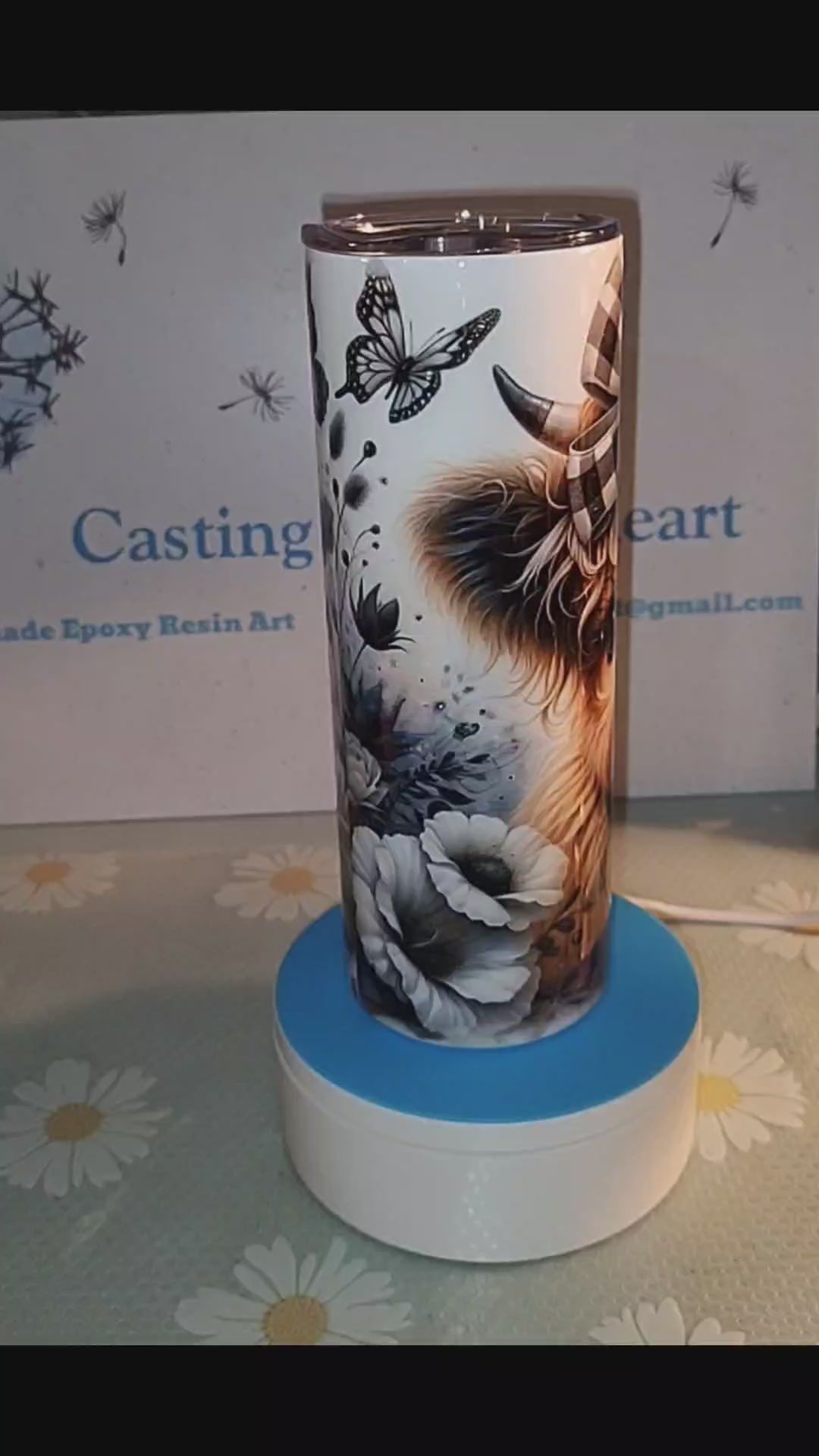 Highland Cow 20 oz Tumbler