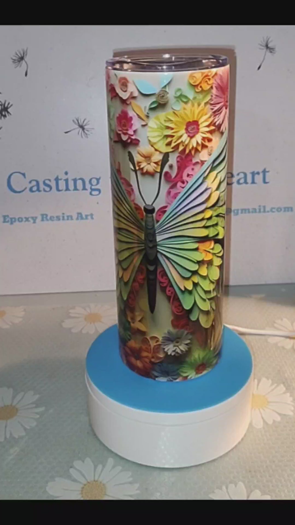 Colorful Butterfly 20 oz Tumbler