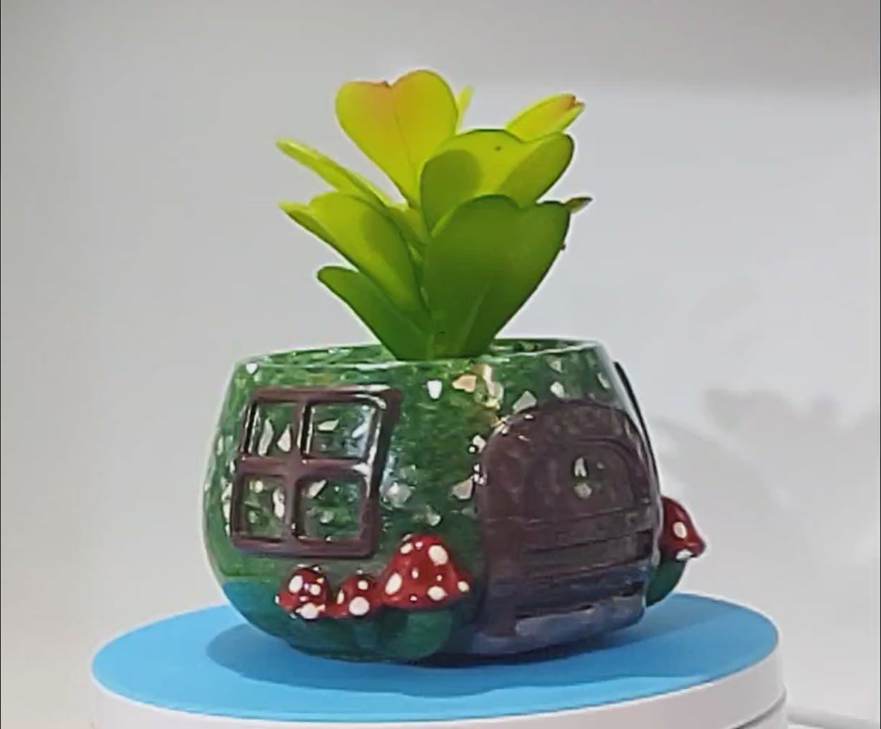 Mushroom Cottage Planter