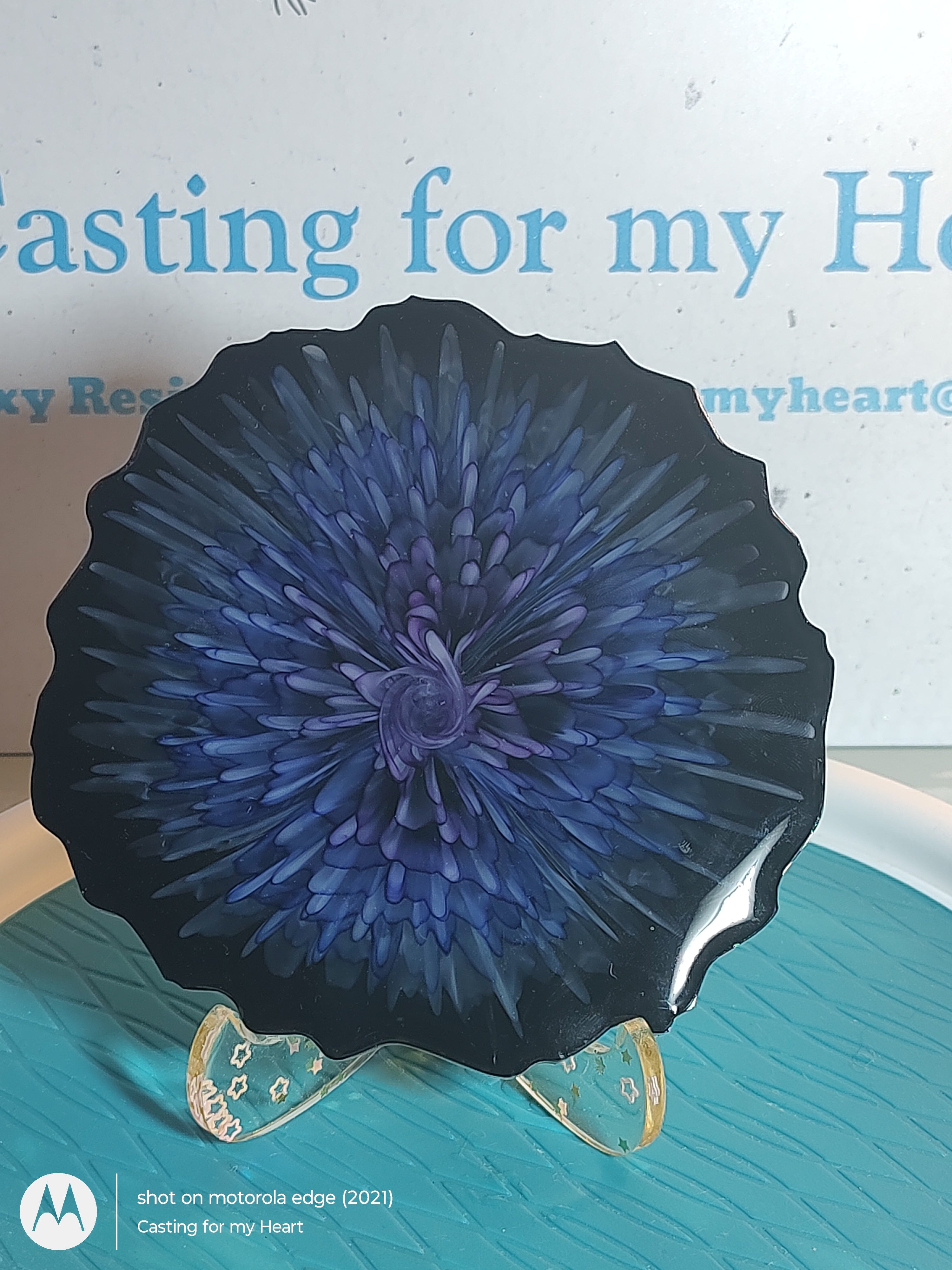 Firework Bloom Epoxy Resin Wall Art