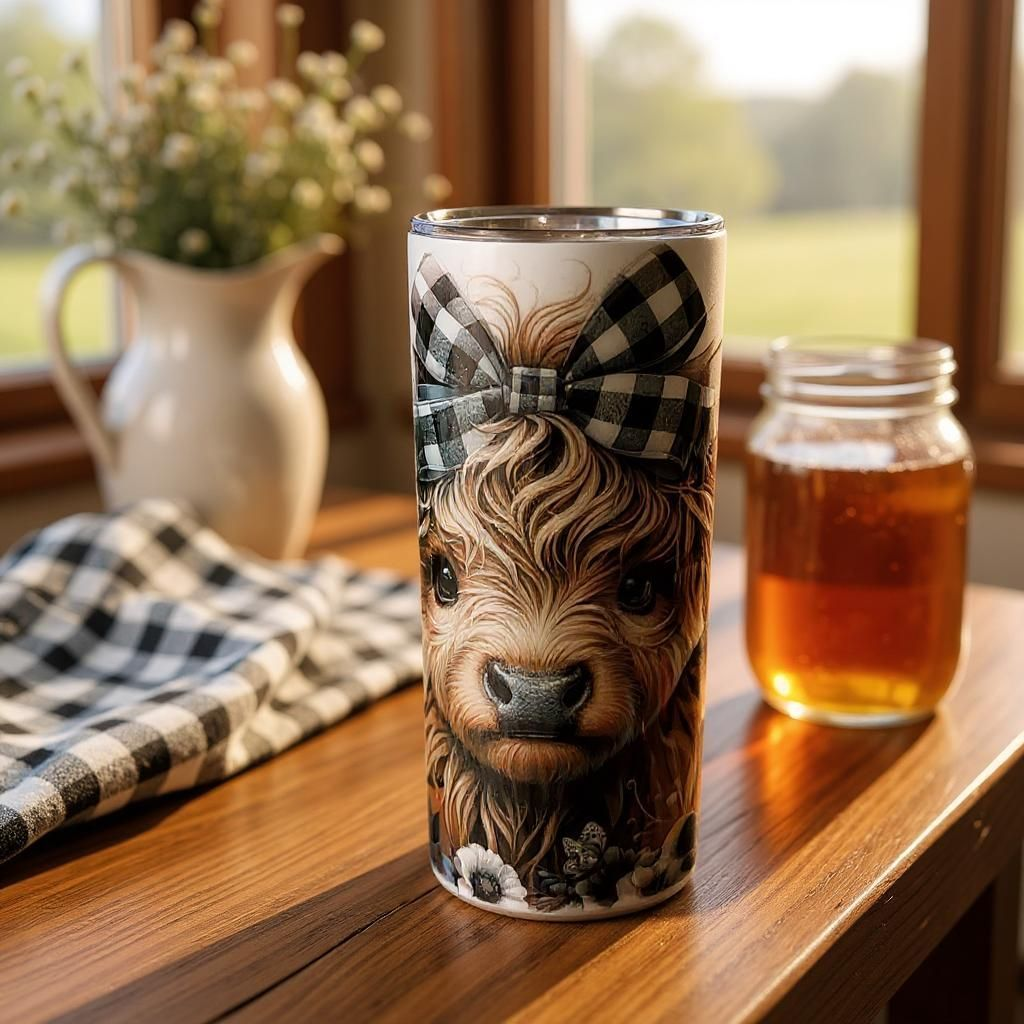 Highland Cow 20 oz Tumbler